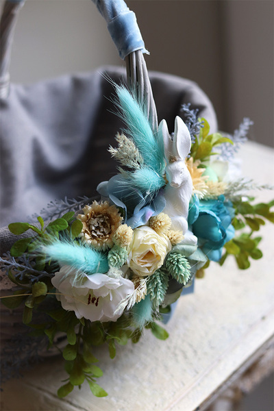 Ocean, dekorowany koszyczek wielkanocny