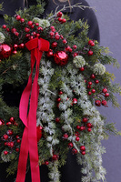 Magia Świąt, zimowy wianek z dzwonkami