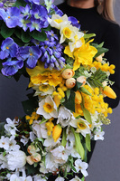 duży wiosenny wianek, Flisatti, śr.55cm