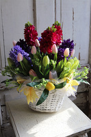 Hiacyntha Refilia, kosz pełen kwiatów, wys.46cm 