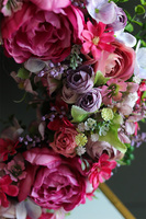 Rosalista, różowy wianek dekoracyjny