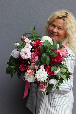 Gracjana, bukiet do wazonu z polnych kwiatów, dł.53cm 