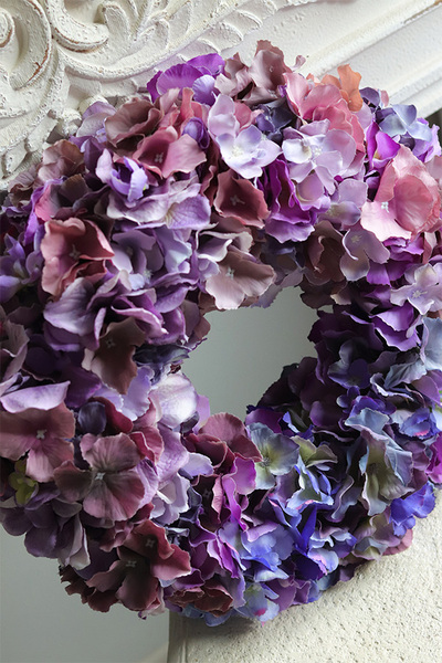 Hydrangea Silenna, wysokiej jakości wianek z hortensjami