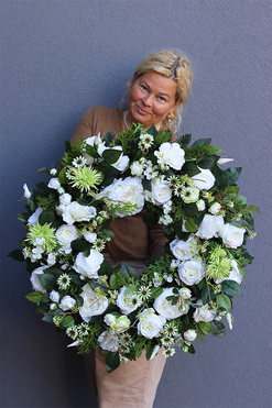 Monolina, wieniec nagrobny, śr.70cm