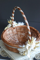 Natural Netra, dwustronnie dekorowany koszyczek wielkanocny