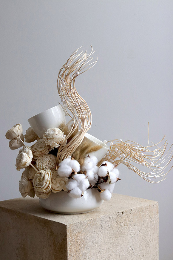 Boho Cafe, nowoczesna kompozycja kwiatowa