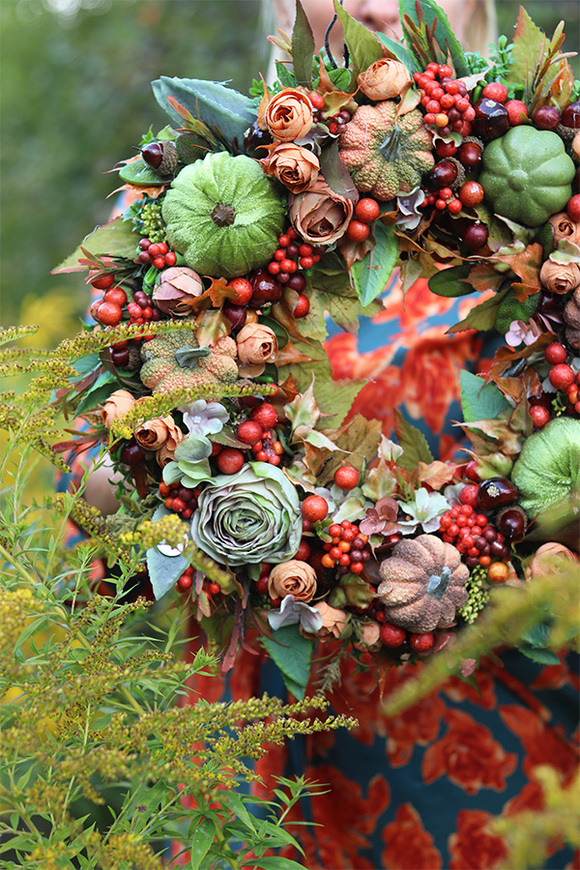 Trelita Autumn, jesienny wianek z owocami