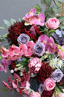 Bella Protea, różowo-fioletowa wiązanka nagrobna