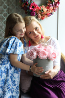 Mama Soap Opera Light Pink, flowerbox z mydlanymi kwiatami