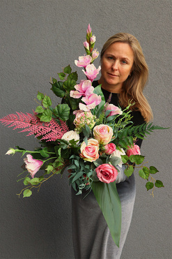 Molina, bukiet nagrobny z mieczykiem, dł.56cm