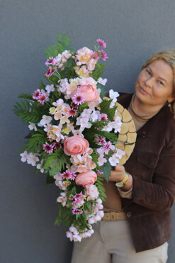 Ramena, wieniec nagrobny, dł.73cm