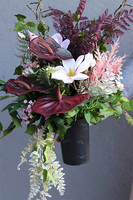 Anturium 3, bukiet nagrobny we wkładzie