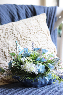 Shell Belle, kompozycja marynistyczna w muszli, wym.20x30x22cm 