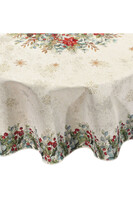 Gwiazda Betlejemska świąteczny obrus gobelinowy	