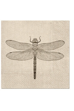 Libellules, serwetki papierowe z nadrukiem, kpl.20szt