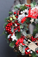 Zimowa Oaza, świąteczny wianek do powieszenia