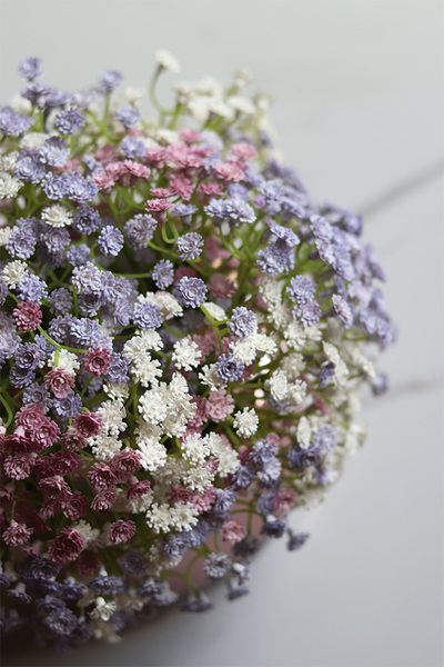 Kaszka Pastelowa Glass, kompozycja kwiatowa w szkle