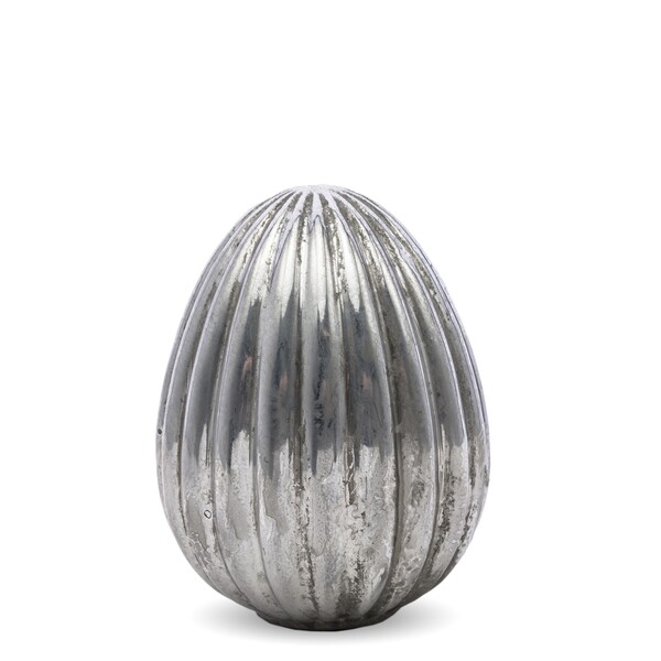 OD RĘKI Easter Silver, dekoracja wielkanocna figurka jajo jajko, wys.10cm