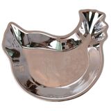 Easter Glamour, talerz wielkanocny, kura srebrna