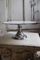 patera Glamour ze srebrnym rantem, śr.30cm