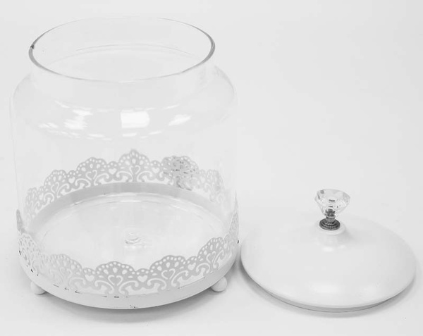 Cozy Kitchen C, dekoracyjny szklany słoik z przykrywką, wym.16.5x10.5x10.5cm