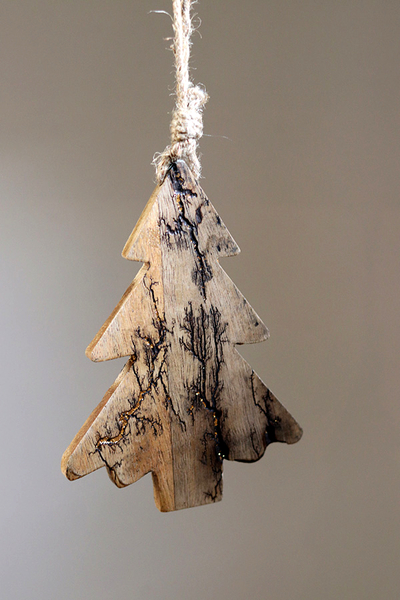 Woodland, drewniana zawieszka świąteczna, choinka