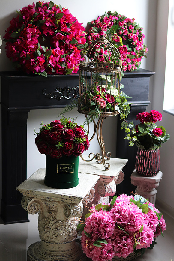 Klatka My Garden, dekoracja w klatce z kwiatami