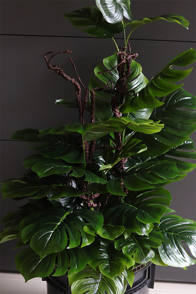 Monstera Saute Big, sztuczna roślina do twojej donicy