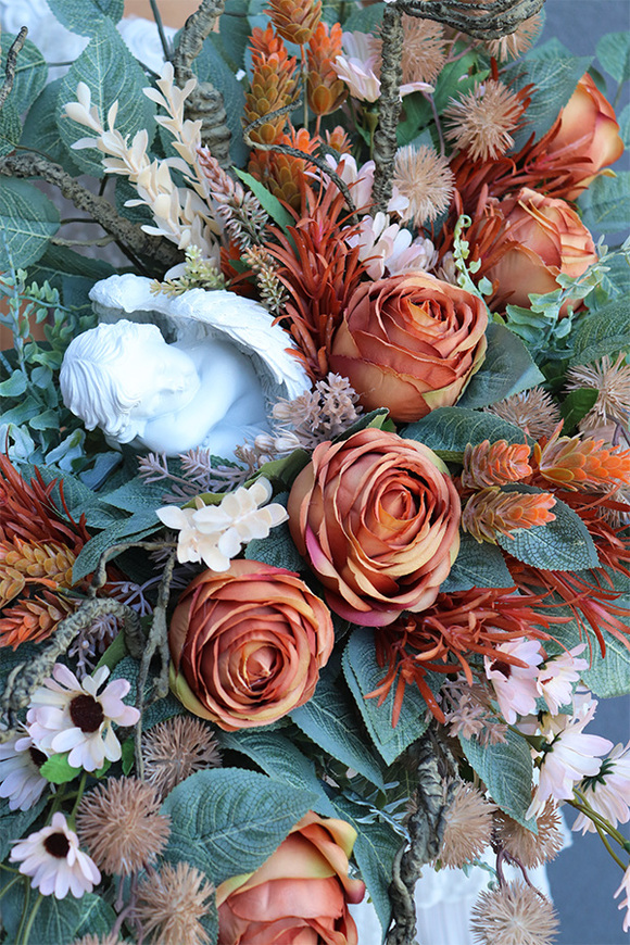 Morellina, dekoracja nagrobna w skrzynce, wym.46x69cm