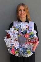 Hydrangea, kolorowy wianek z hortensji