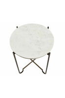 Nero, stylowy stolik kawowy z marmurowym blatem, wym.45x45x50cm
