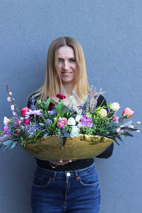 Pink&Purple Laos, wiosenna kompozycja kwiatowa