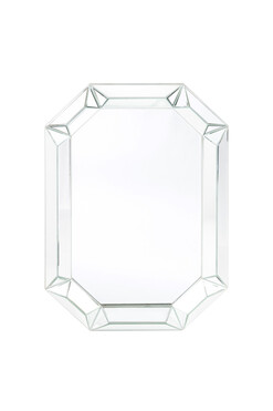 Jewel Glamour, prostokątne lustro wiszące, wym.99x69cm