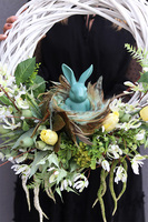 Wielkanoc z Zajączkiem, wielkanocny wianek na drzwi