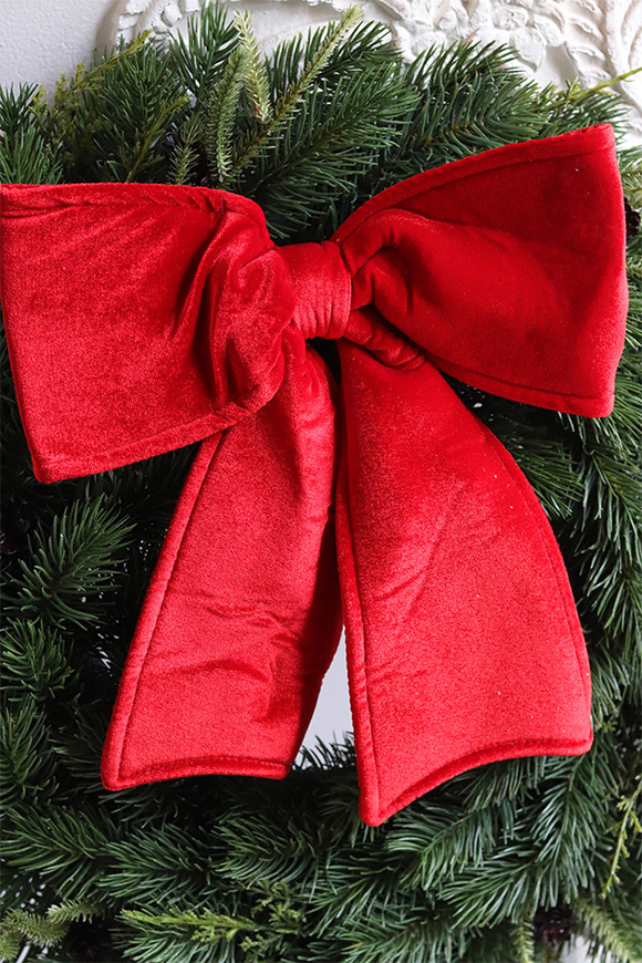 Czerwona Decoratoria, bożonarodzeniowy wianek na drzwi