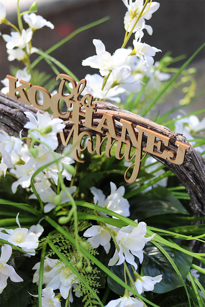 Serce Pattaya, kompozycja nagrobna z dedykacją