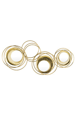 dekor ścienny Złote Obręcze, wym.48x101x4cm