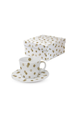 Złote Groszki, filiżanka ze spodkiem, poj.200ml