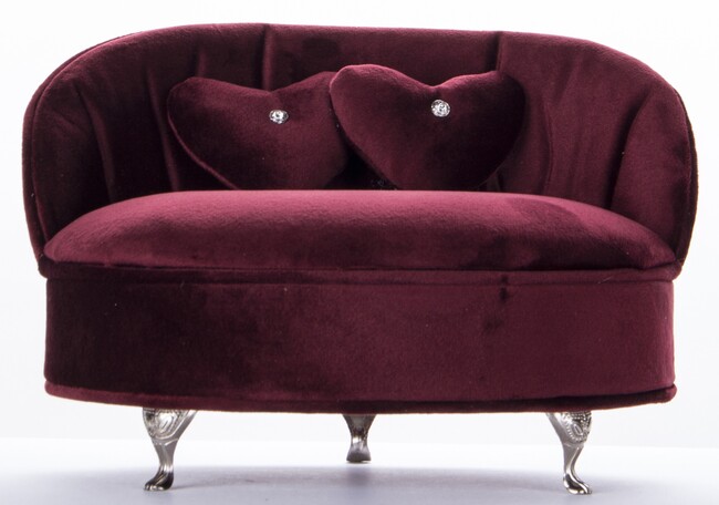 szkatułka / puzderko Florencja Chair Red, wym.14x21.5x16cm