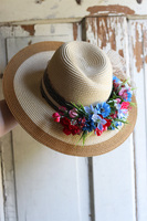 dekoracja kwiatowa na kapelusz, Summer Jazz