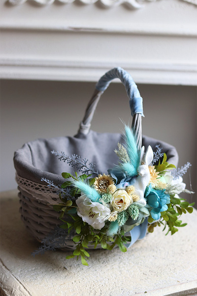 Ocean, dekorowany koszyczek wielkanocny