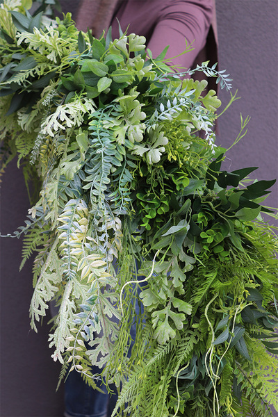 Veronea, girlanda z zielonych zwisających pędów, dł.100cm