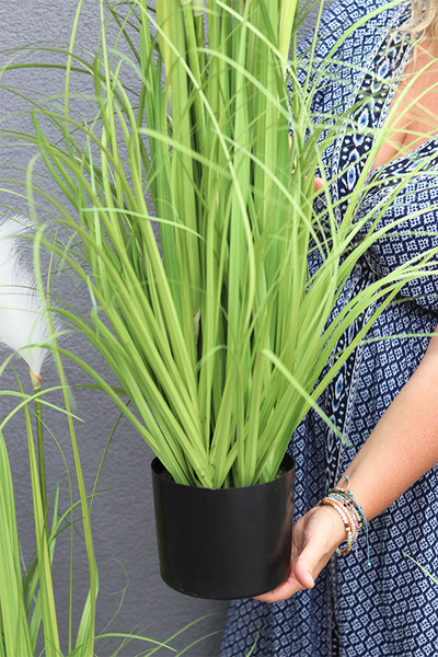 sztuczna trawa Pióropusze, biel