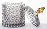 Palermo Grey B, dekoracyjny pojemnik / amfora, wym.13.5x9cm