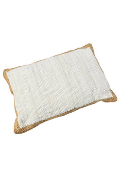 OD RĘKI Boho Poduszka 19, podłużna poduszka z jutą, wym.40x60cm