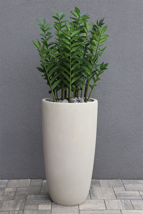 Zamiokulkas Concrete, sztuczne drzewko w betonowej donicy