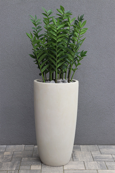 Zamiokulkas Concrete, sztuczne drzewko w betonowej donicy