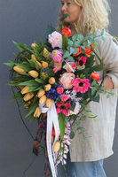 Mother's Day, dekoracja nagrobna w kształcie serca