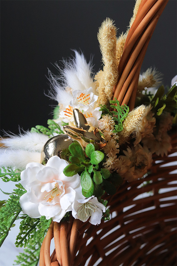 Terefia Netra, dwustronnie dekorowany koszyczek wielkanocny