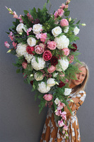 Geria Giganti 2, bardzo duża wiązanka nagrobna, dł.133cm